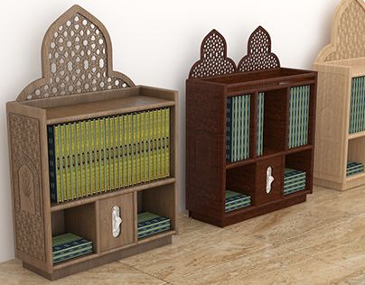 Wooden Islamic Prayer Rug Holders